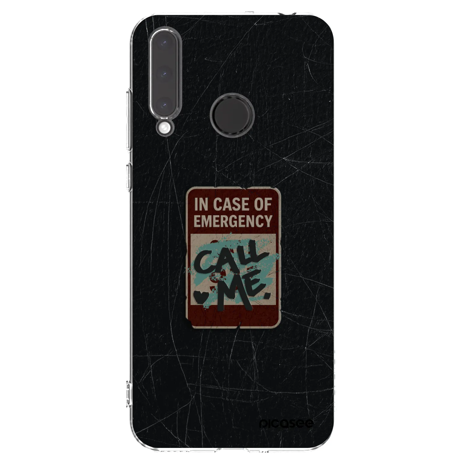 Picasee silikonski prozorni ovitek za Honor 20 Lite - EMERGENCY