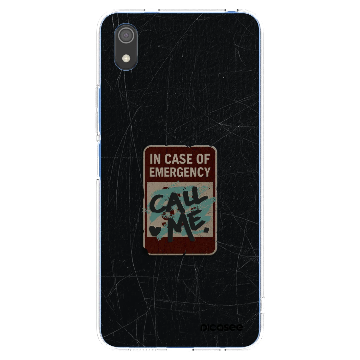 Picasee silikonski prozorni ovitek za Xiaomi Redmi 7A - EMERGENCY