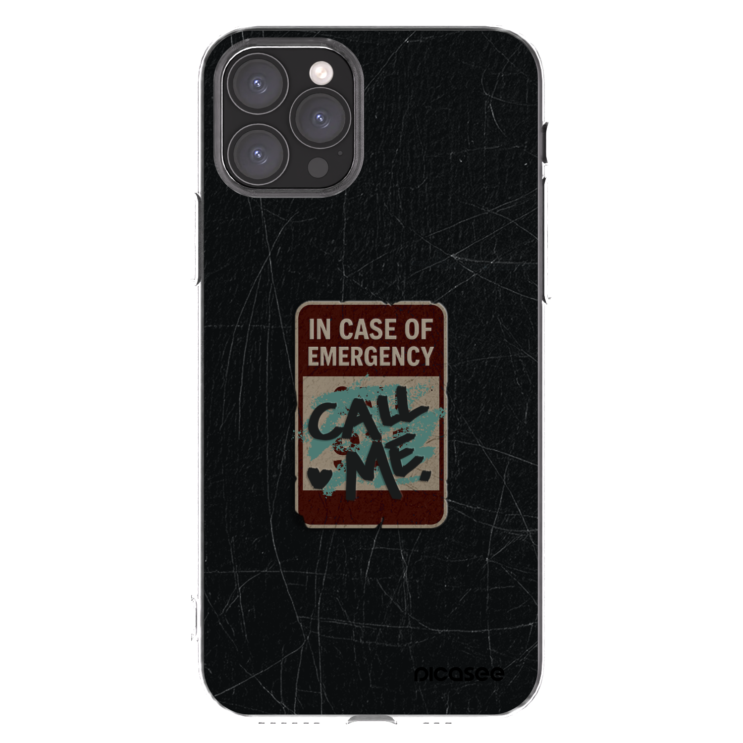 Picasee silikonski prozorni ovitek za Apple iPhone 11 Pro - EMERGENCY