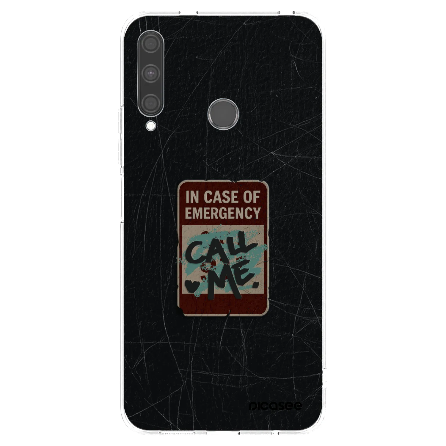 Picasee silikonski prozorni ovitek za Huawei P40 Lite E - EMERGENCY