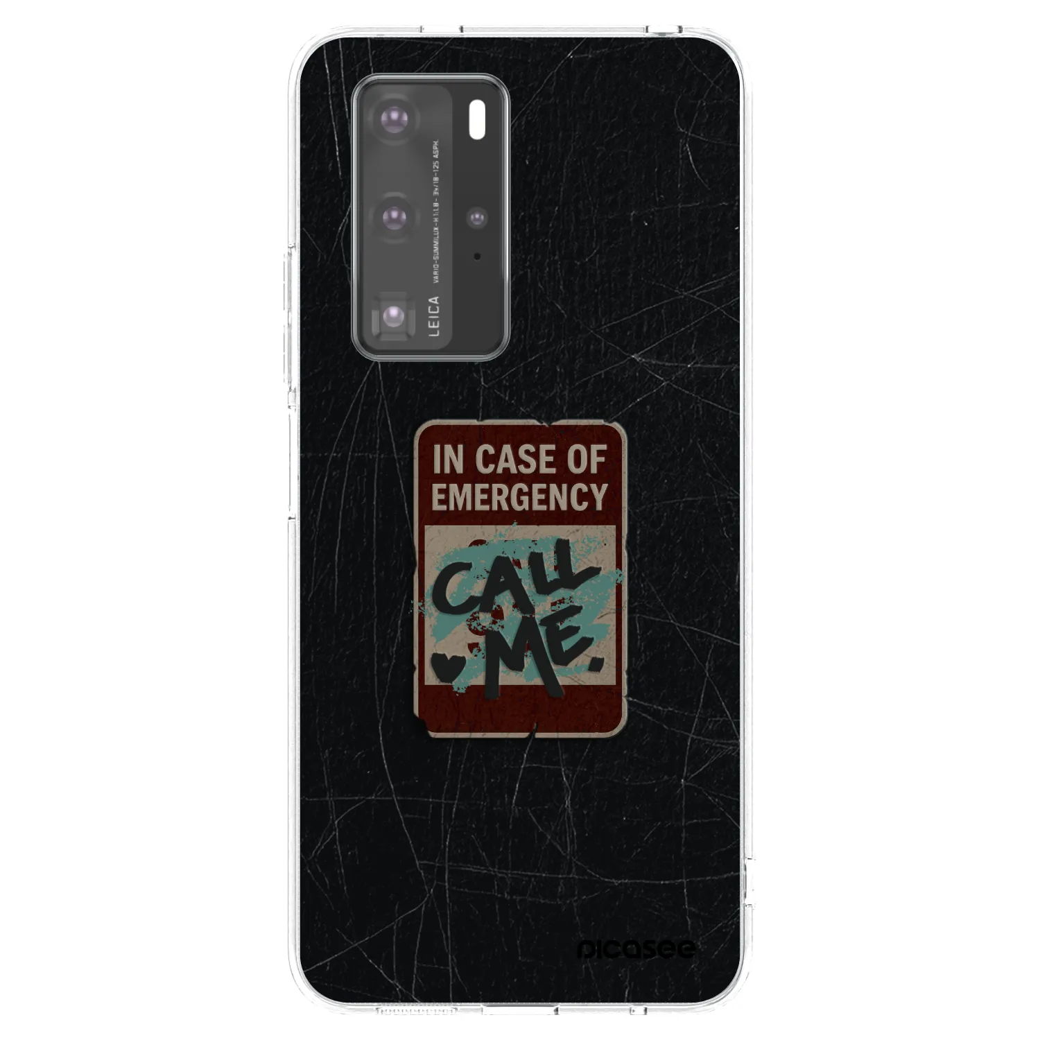 Picasee silikonski prozorni ovitek za Huawei P40 Pro - EMERGENCY