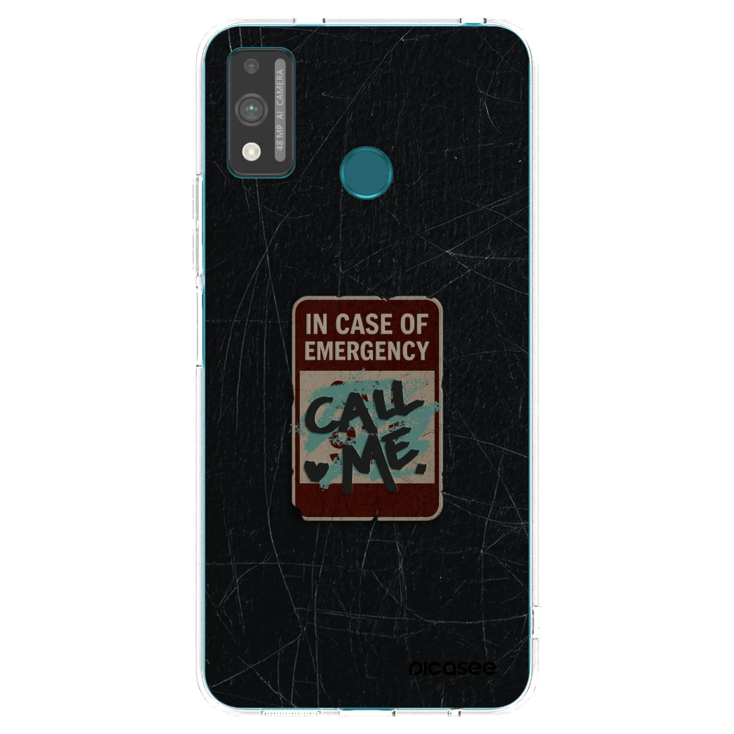 Picasee silikonski prozorni ovitek za Honor 9X Lite - EMERGENCY