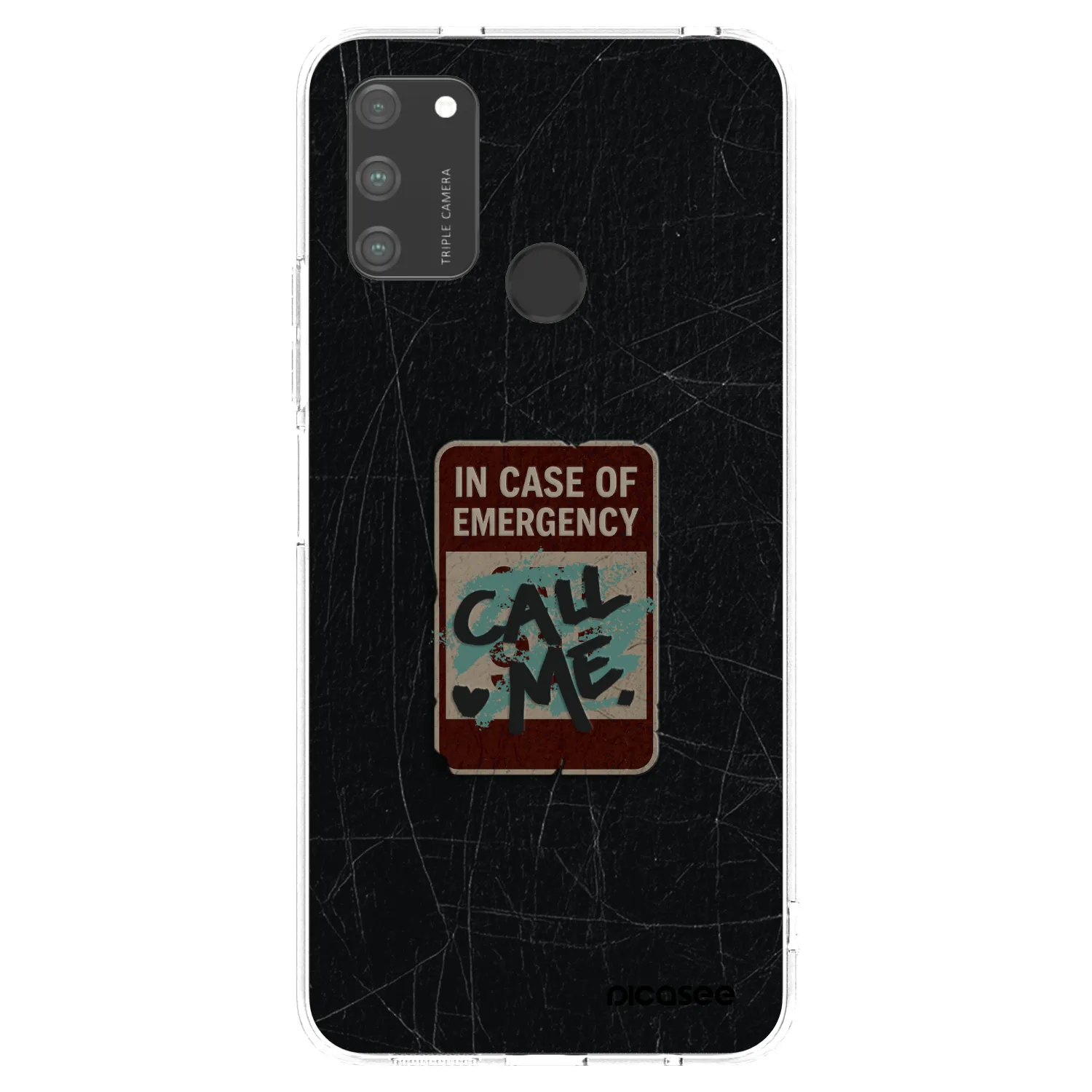 Picasee silikonski prozorni ovitek za Honor 9A - EMERGENCY