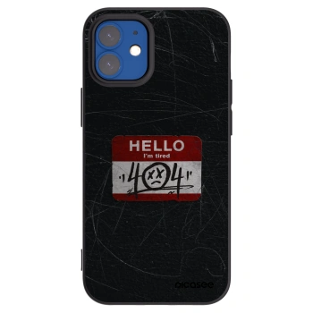 Picasee silikonski črni ovitek za Apple iPhone 12 mini - HELLO 404