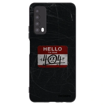 Picasee silikonski črni ovitek za Huawei P Smart 2021 - HELLO 404