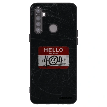 Picasee silikonski črni ovitek za Realme 6i - HELLO 404