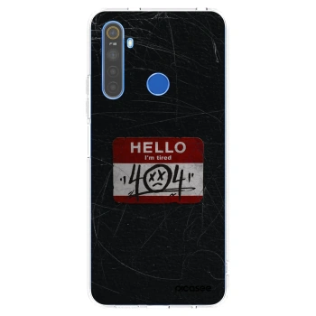 Picasee silikonski prozorni ovitek za Realme 5 - HELLO 404