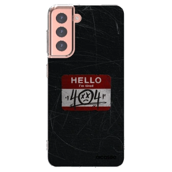 Picasee silikonski prozorni ovitek za Samsung Galaxy S21 5G G991B - HELLO 404