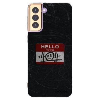 Picasee silikonski prozorni ovitek za Samsung Galaxy S21+ 5G G996F - HELLO 404