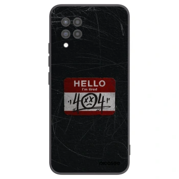 Picasee silikonski črni ovitek za Samsung Galaxy A42 A426B - HELLO 404