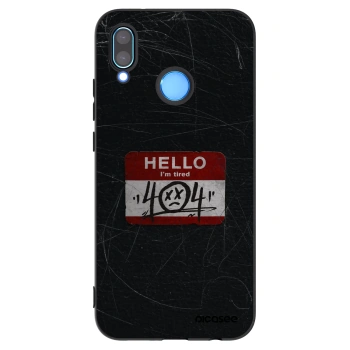 Picasee silikonski črni ovitek za Huawei P20 Lite - HELLO 404