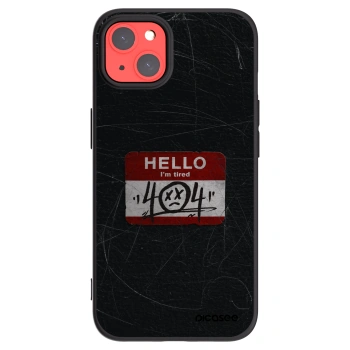 Picasee silikonski črni ovitek za Apple iPhone 13 - HELLO 404