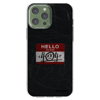 Picasee silikonski prozorni ovitek za Apple iPhone 13 Pro Max - HELLO 404
