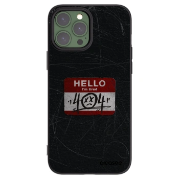 Picasee silikonski črni ovitek za Apple iPhone 13 Pro Max - HELLO 404