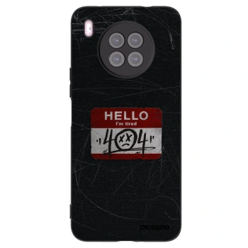 Picasee silikonski črni ovitek za Huawei Nova 8i - HELLO 404