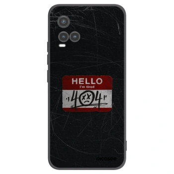 Picasee silikonski črni ovitek za Vivo Y33s - HELLO 404