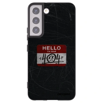 Picasee silikonski črni ovitek za Samsung Galaxy S22 5G - HELLO 404