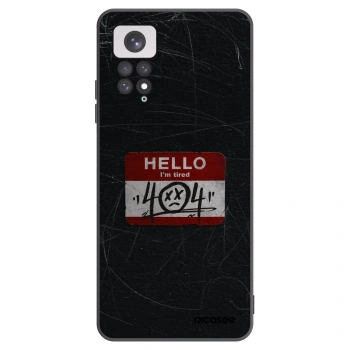Picasee silikonski črni ovitek za Xiaomi Redmi Note 11 - HELLO 404