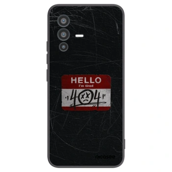 Picasee silikonski črni ovitek za Vivo V23 5G - HELLO 404