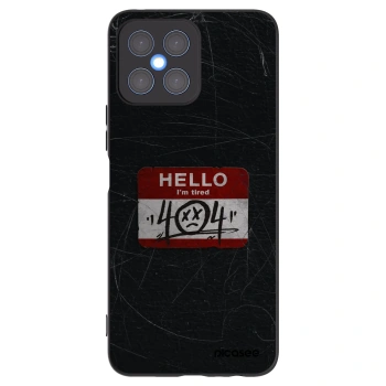 Picasee silikonski črni ovitek za Honor X8 4G - HELLO 404