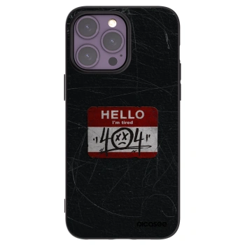 Picasee silikonski črni ovitek za Apple iPhone 14 Pro Max - HELLO 404
