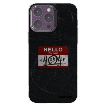 Picasee silikonski prozorni ovitek za Apple iPhone 14 Pro Max - HELLO 404