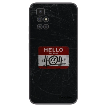 Picasee silikonski črni ovitek za Xiaomi Redmi 10 (2022) - HELLO 404