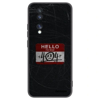 Picasee silikonski črni ovitek za Honor 70 - HELLO 404