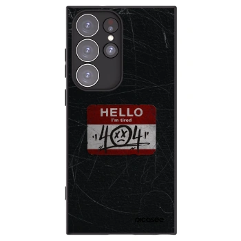 Picasee silikonski črni ovitek za Samsung Galaxy S23 Ultra 5G - HELLO 404