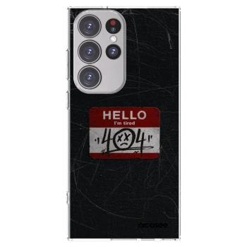 Picasee silikonski prozorni ovitek za Samsung Galaxy S23 Ultra 5G - HELLO 404