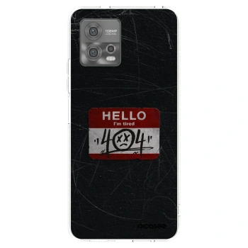 Picasee silikonski prozorni ovitek za Motorola Moto G72 - HELLO 404
