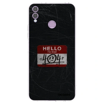 Picasee silikonski prozorni ovitek za Honor 8X - HELLO 404