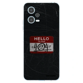 Picasee silikonski prozorni ovitek za Xiaomi Redmi Note 12 5G - HELLO 404
