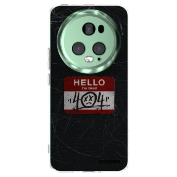 Picasee silikonski prozorni ovitek za Honor Magic5 Pro - HELLO 404