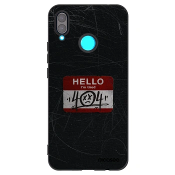 Picasee silikonski črni ovitek za Huawei Nova 3 - HELLO 404