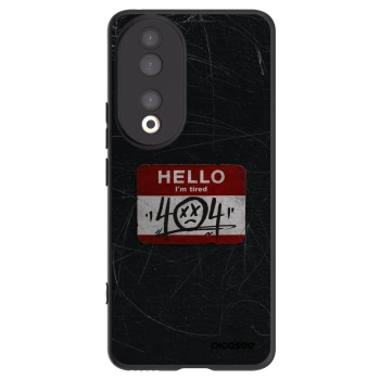 Picasee silikonski črni ovitek za Honor 90 5G - HELLO 404