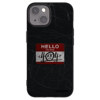 Picasee silikonski črni ovitek za Apple iPhone 15 - HELLO 404