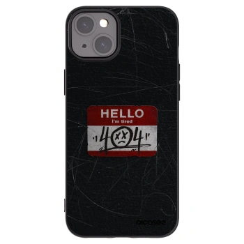 Picasee silikonski črni ovitek za Apple iPhone 15 Plus - HELLO 404