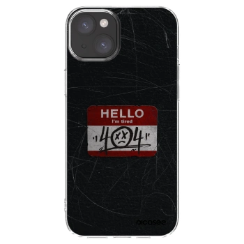 Picasee silikonski prozorni ovitek za Apple iPhone 15 Plus - HELLO 404