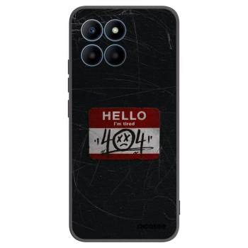 Picasee silikonski črni ovitek za Honor 70 Lite - HELLO 404