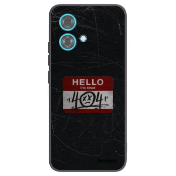 Picasee silikonski črni ovitek za Motorola Edge 40 Neo - HELLO 404
