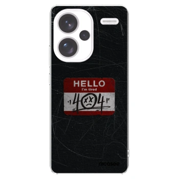 Picasee silikonski prozorni ovitek za Xiaomi Redmi Note 13 Pro+ 5G - HELLO 404