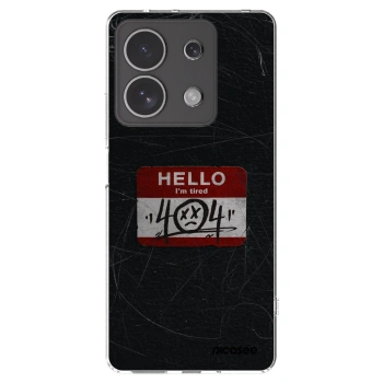 Picasee silikonski prozorni ovitek za Xiaomi Redmi Note 13 4G - HELLO 404