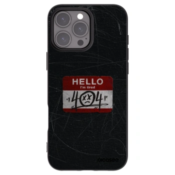 Picasee silikonski črni ovitek za Apple iPhone 16 Pro Max - HELLO 404