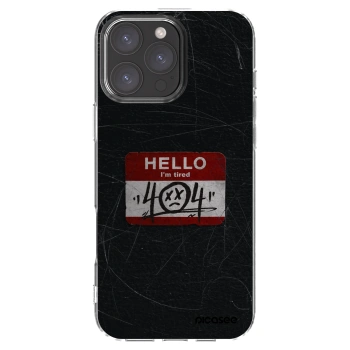 Picasee silikonski prozorni ovitek za Apple iPhone 16 Pro Max - HELLO 404