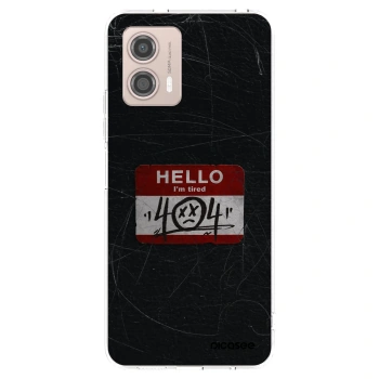 Picasee silikonski prozorni ovitek za Motorola Moto G53 5G - HELLO 404