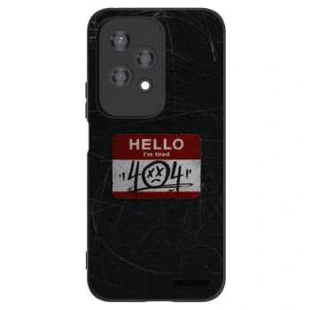Picasee silikonski črni ovitek za Honor 200 Lite - HELLO 404
