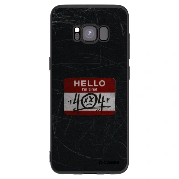 Picasee silikonski črni ovitek za Samsung Galaxy S8 G950F - HELLO 404