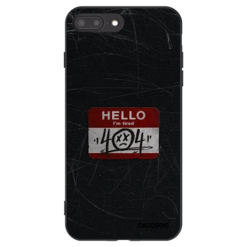 Picasee silikonski črni ovitek za Apple iPhone 7 Plus - HELLO 404
