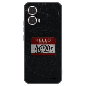 Picasee silikonski črni ovitek za Motorola Moto G85 - HELLO 404